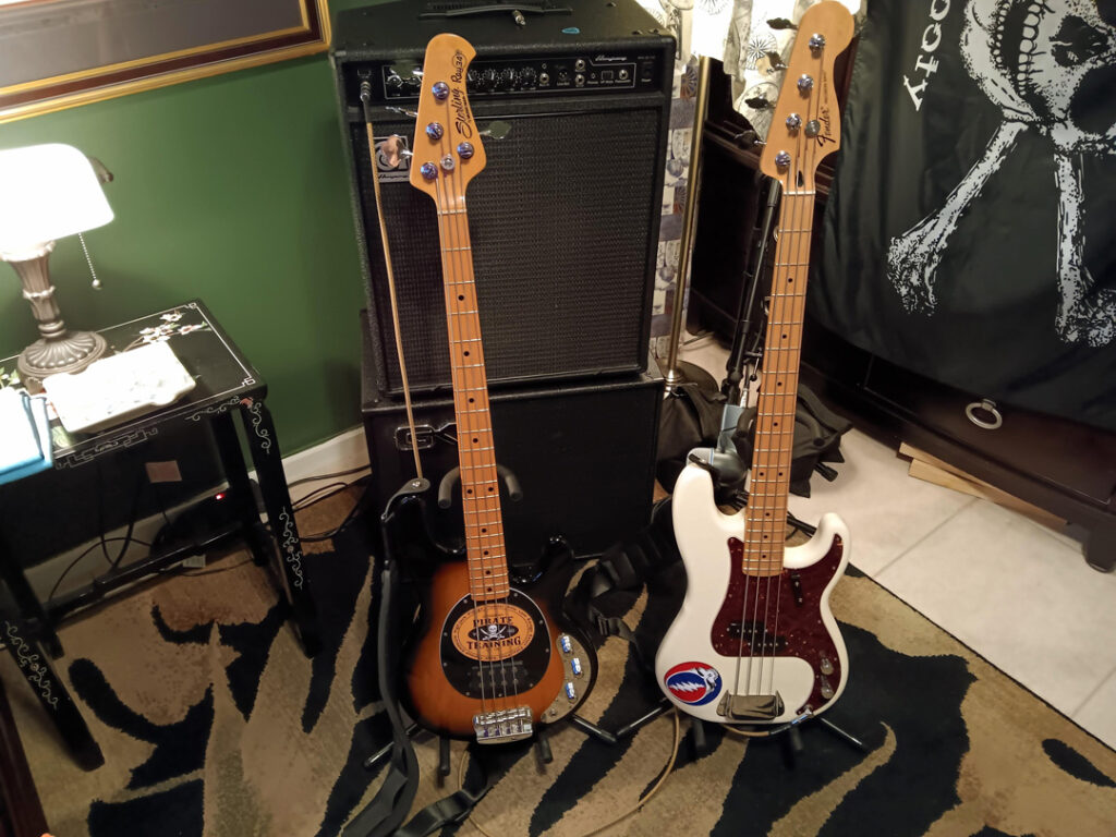 SBMM Ray34CA and Fender Standard Precision Basses